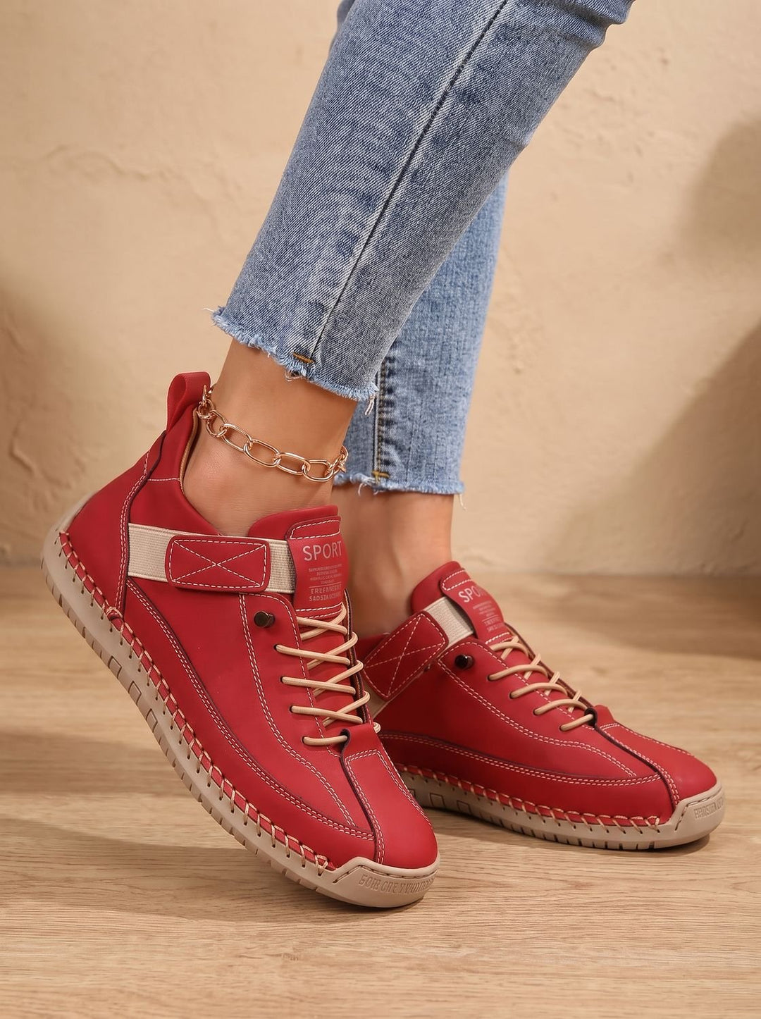 Elodie | Elegant Wide-Fit Orthopedic Slip-On Sneakers