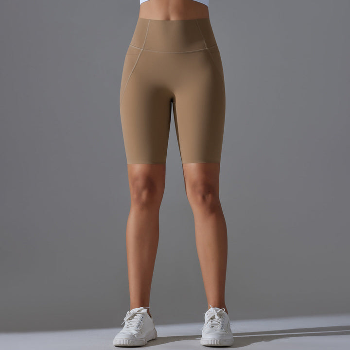 Elodie | Sophisticated High Waisted Bike Shorts with Side Pockets