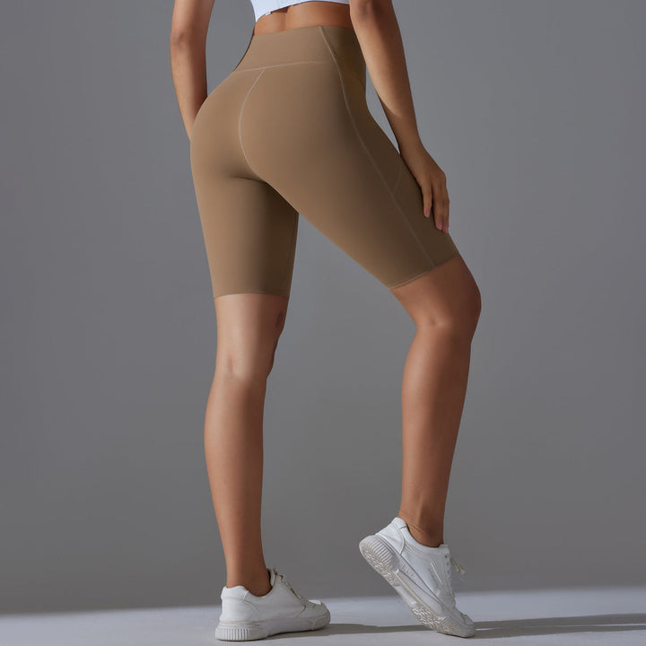 Elodie | Sophisticated High Waisted Bike Shorts with Side Pockets