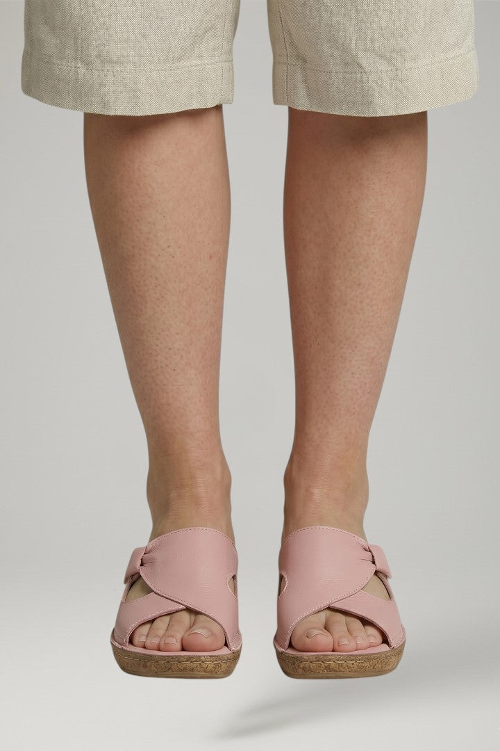 Elsie | Open Toe Slip On Flat Sandals