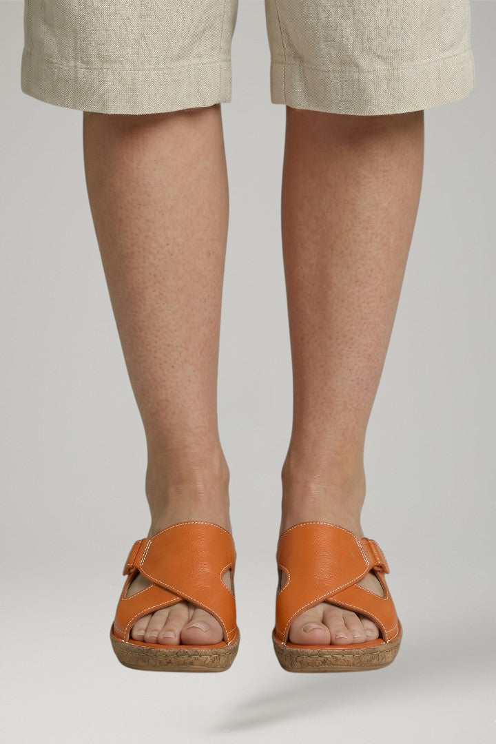 Elsie | Open Toe Slip On Flat Sandals