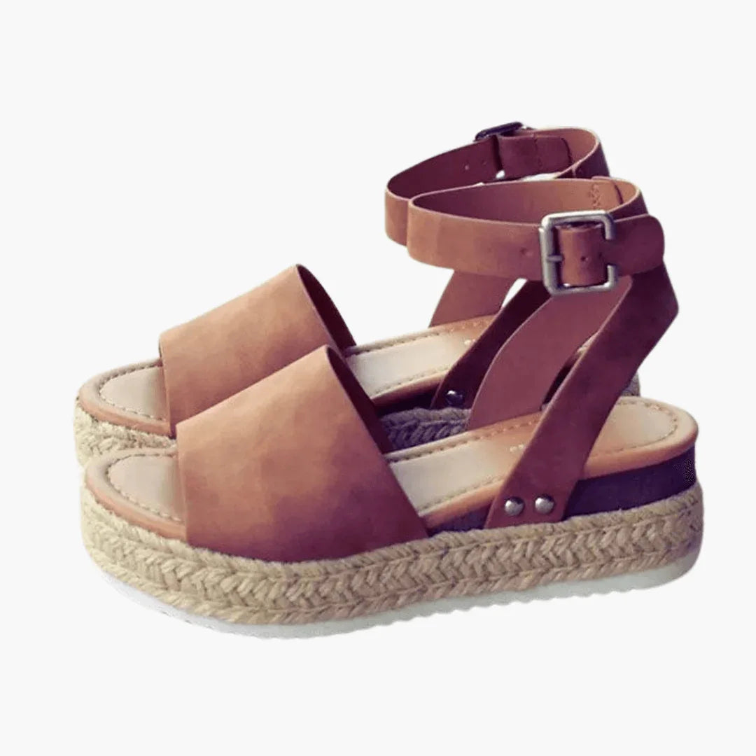 Elsie | Sophisticated Leopard Print Espadrille Wedges