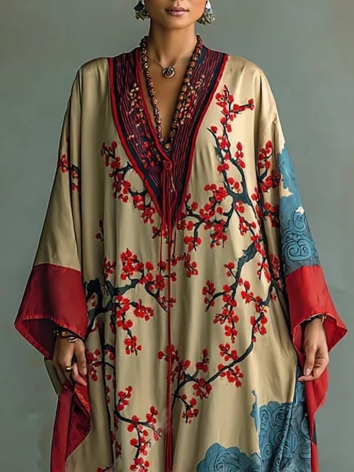 Emilia | Effortless Floral Maxi Kaftan Summer Dresses