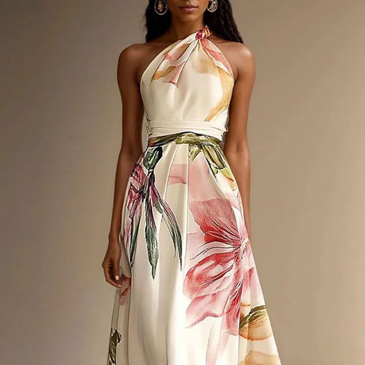 Emily | Chic Floral Halterneck Maxi Summer Dresses