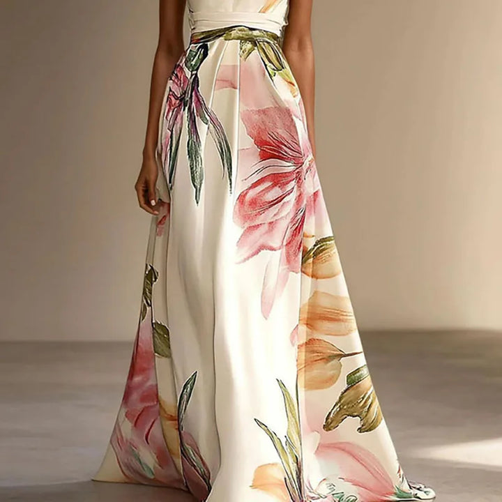Emily | Chic Floral Halterneck Maxi Summer Dresses