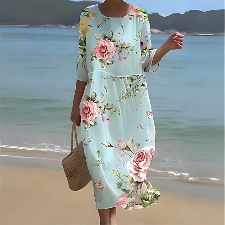 Emily | Timeless Floral Print Flowy Summer Dresses