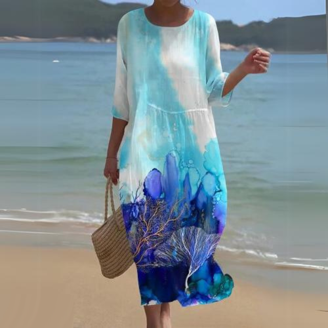 Emily | Timeless Floral Print Flowy Summer Dresses