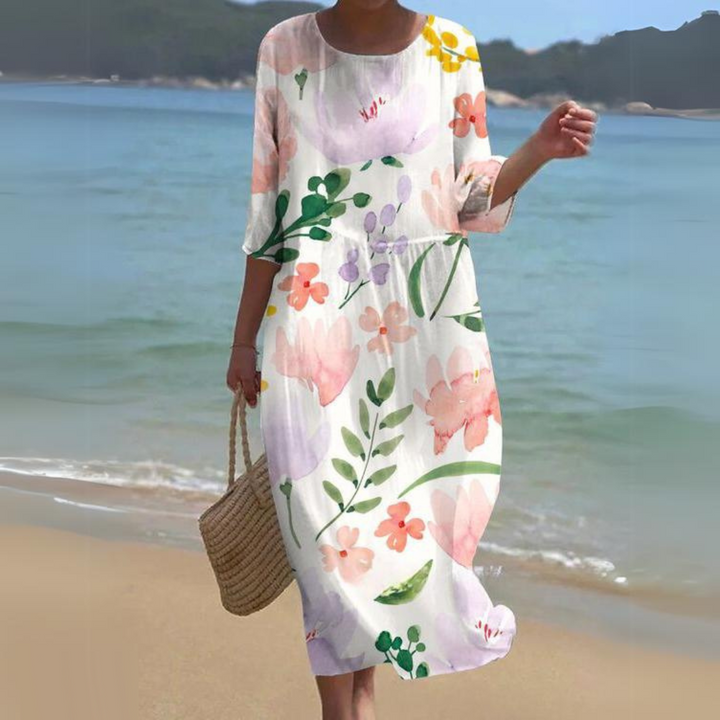Emily | Timeless Floral Print Flowy Summer Dresses
