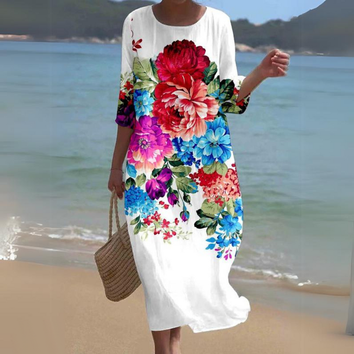 Emily | Timeless Floral Print Flowy Summer Dresses
