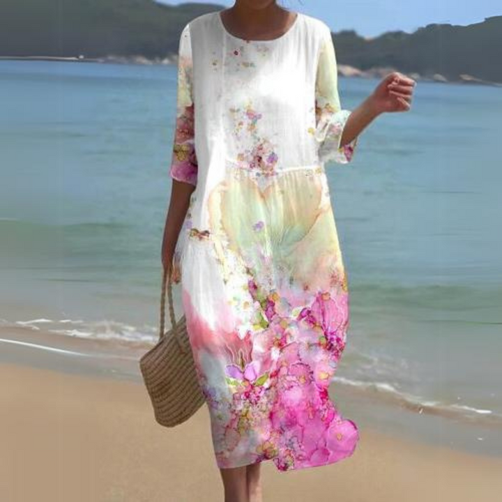 Emily | Timeless Floral Print Flowy Summer Dresses