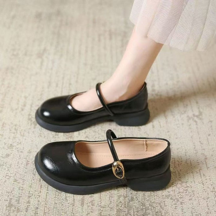 Eva | Classic Buckle Strap Mary Jane Flats