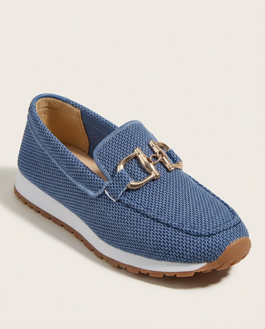 Eva | Timeless Cushioned Orthopedic Shoes with Woven Buckle Detail