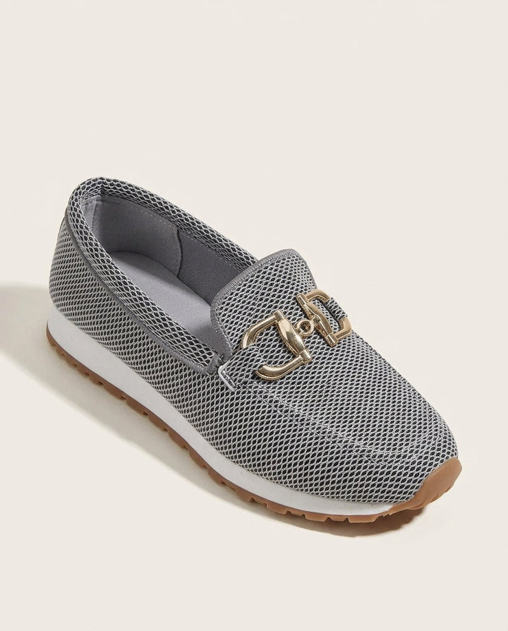 Eva | Timeless Cushioned Orthopedic Shoes with Woven Buckle Detail
