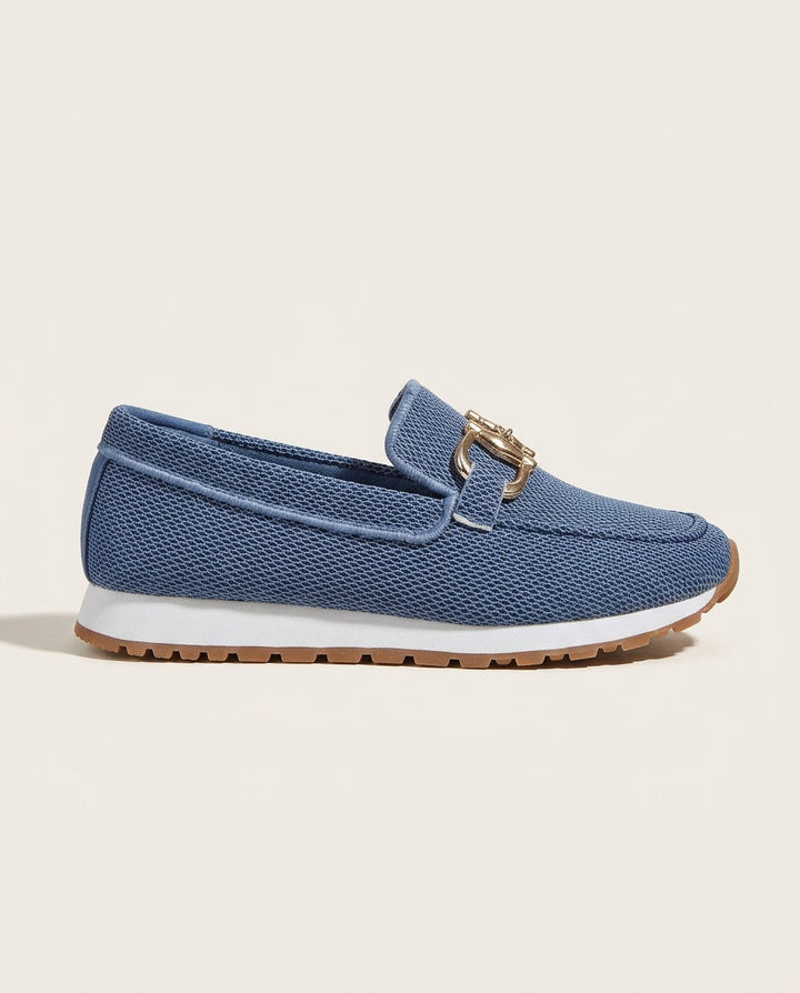 Eva | Timeless Cushioned Orthopedic Shoes with Woven Buckle Detail