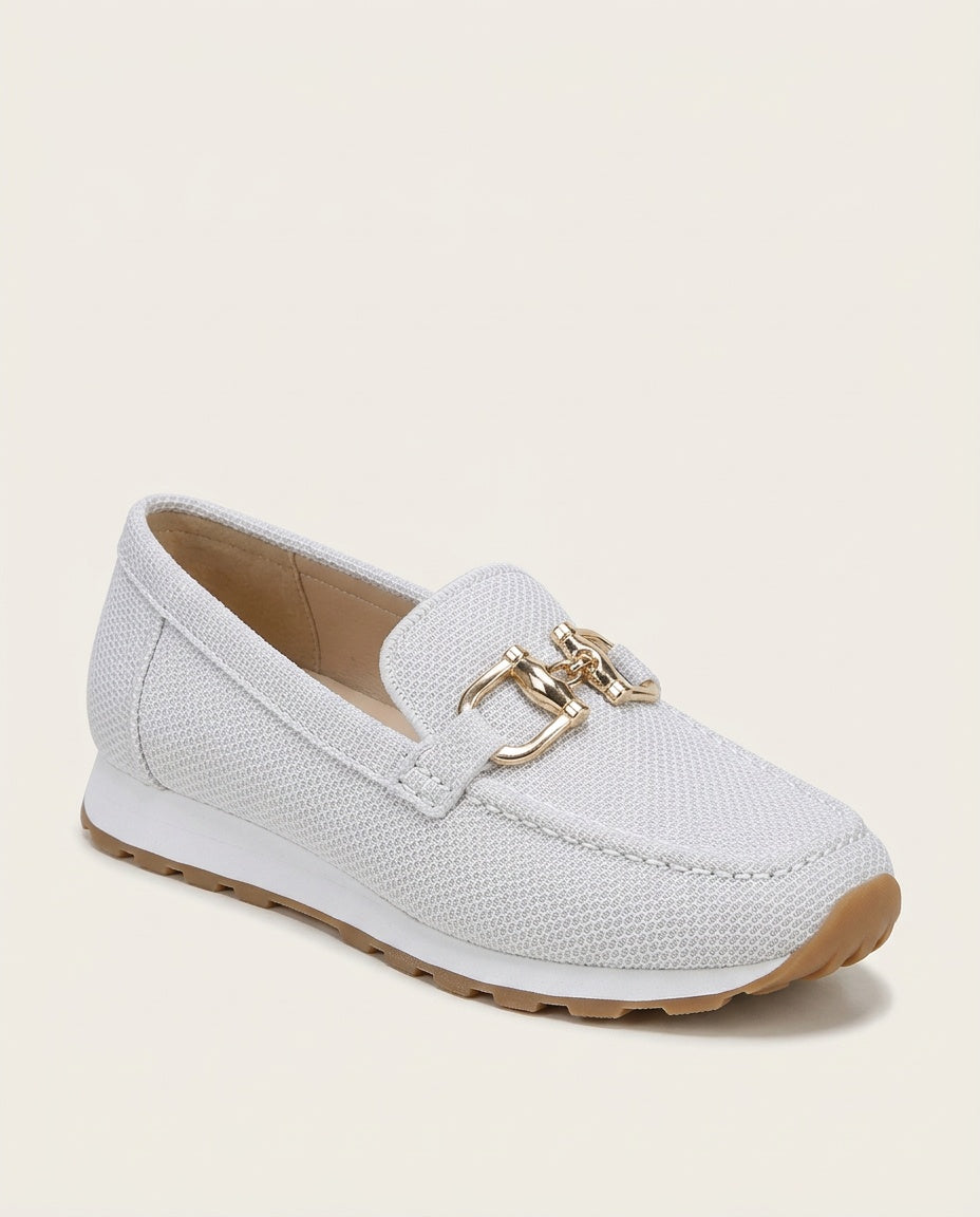 Eva | Timeless Cushioned Orthopedic Shoes with Woven Buckle Detail