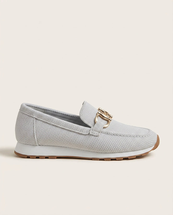 Eva | Timeless Cushioned Orthopedic Shoes with Woven Buckle Detail