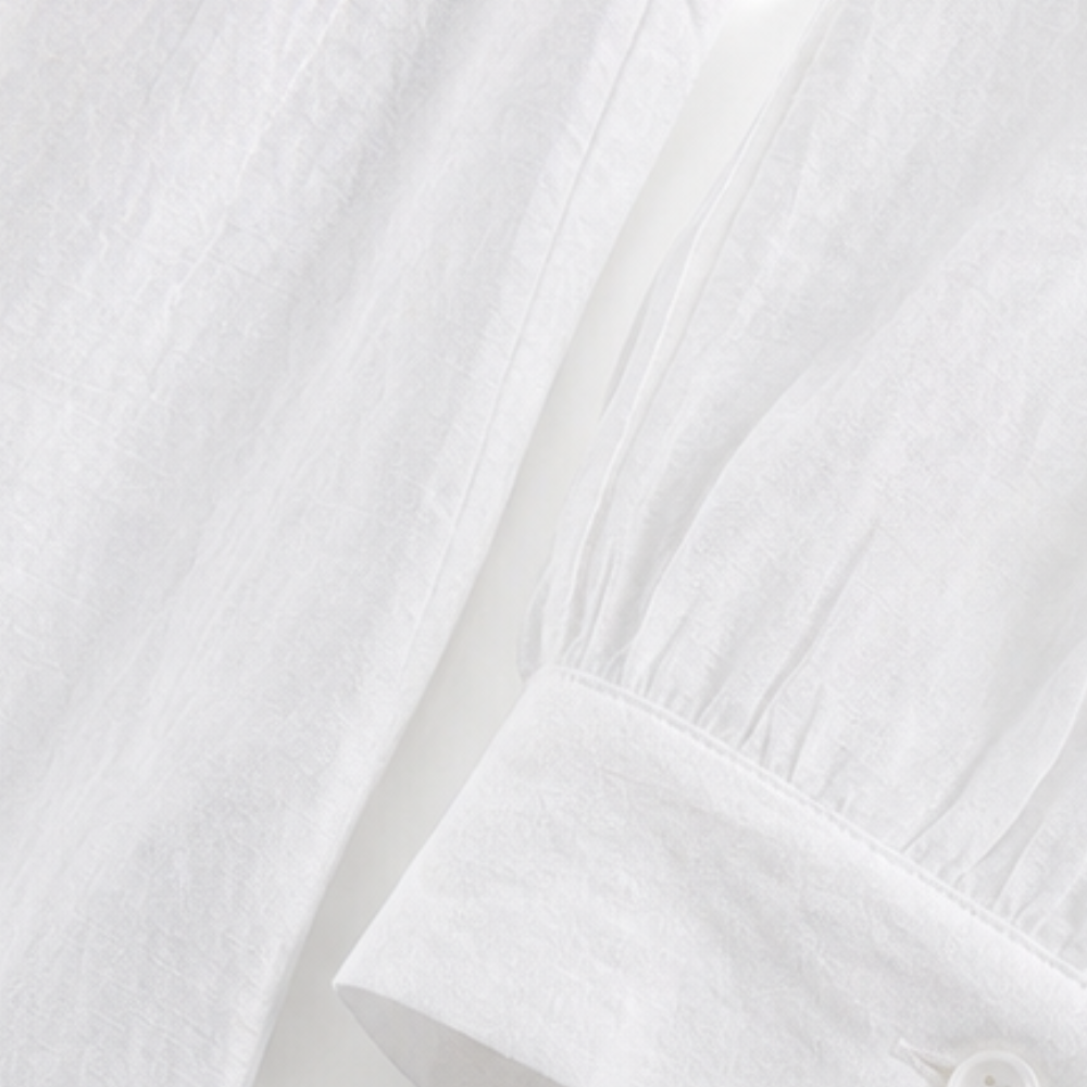 Evelyn | Effortless Pintuck Button-Front Midi Dress