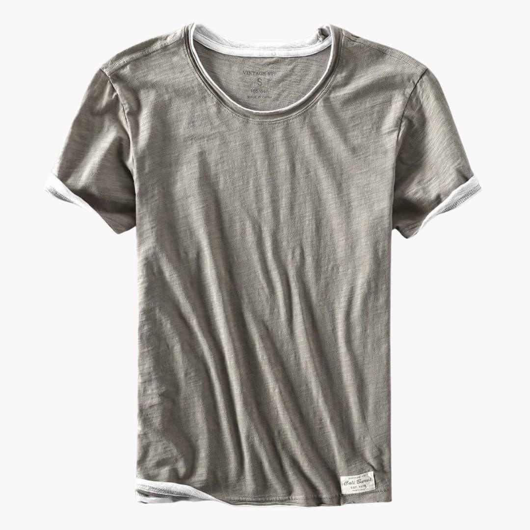 Flynn | Classic Ringer Mens T Shirt with Contrast Trim