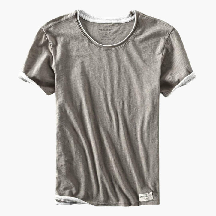 Flynn | Classic Ringer Mens T Shirt with Contrast Trim