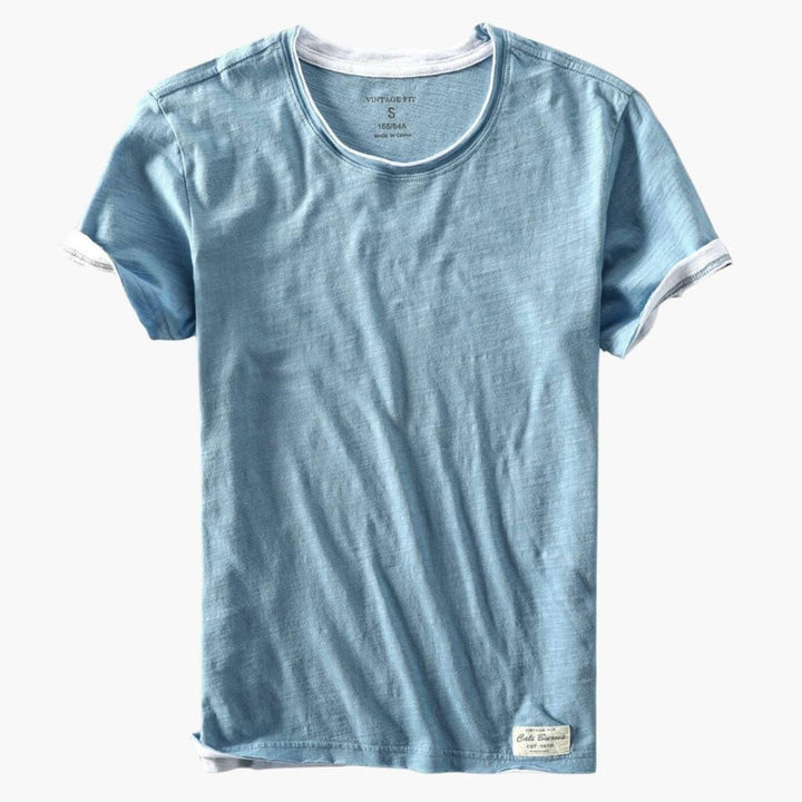 Flynn | Classic Ringer Mens T Shirt with Contrast Trim