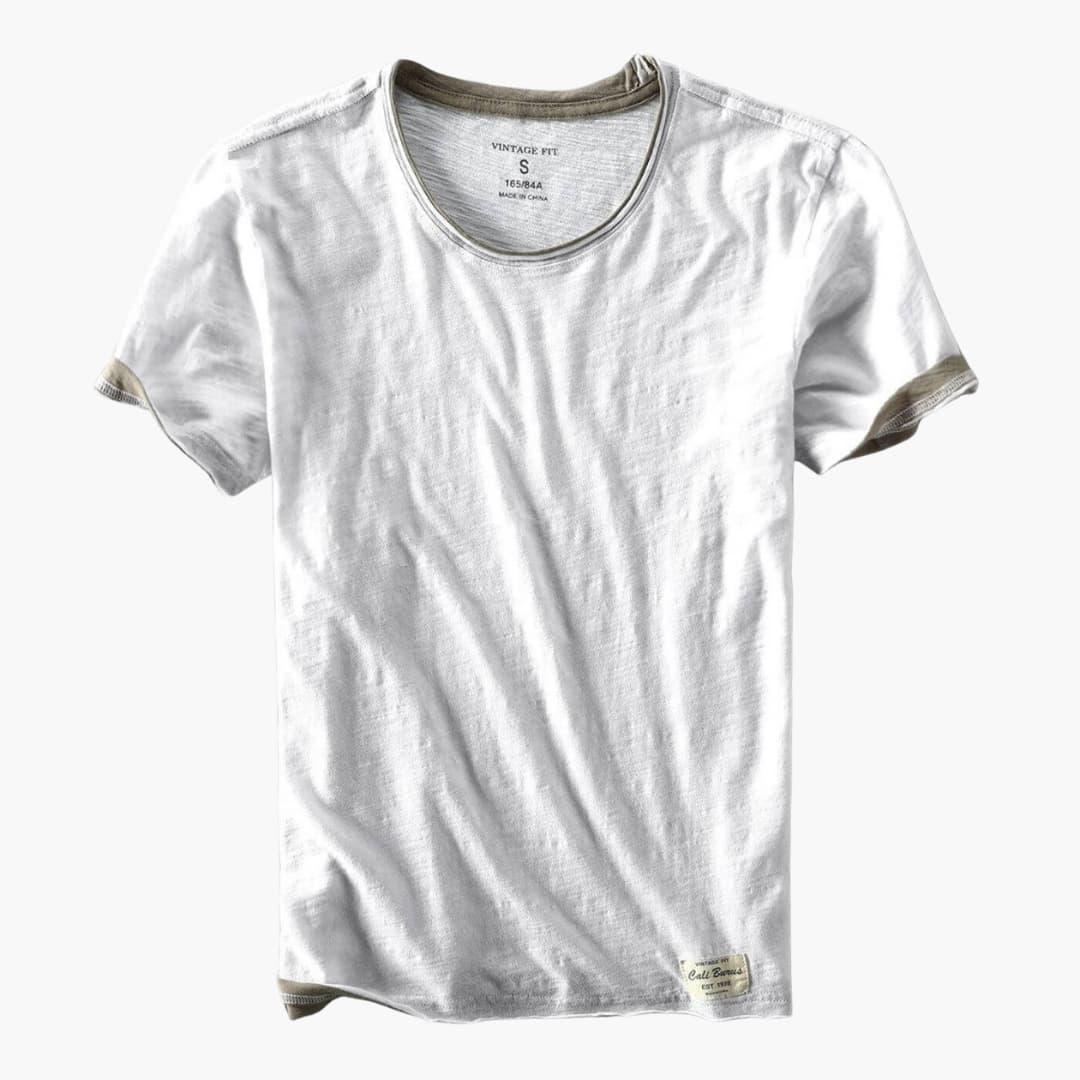 Flynn | Classic Ringer Mens T Shirt with Contrast Trim