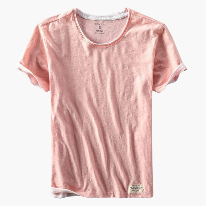 Flynn | Classic Ringer Mens T Shirt with Contrast Trim