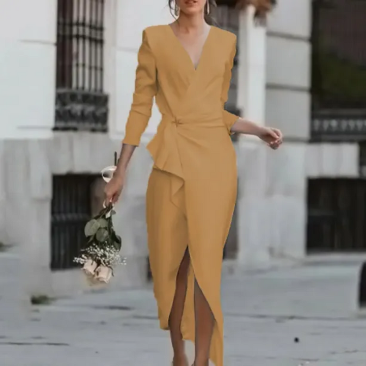 Frankie | Cosy Wrap Midi Party Dress