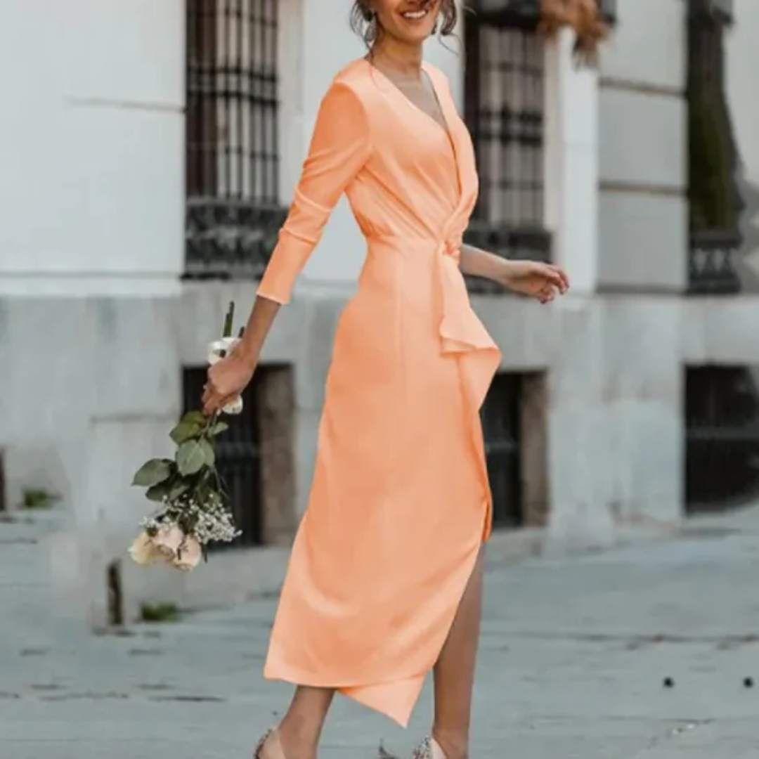 Frankie | Cosy Wrap Midi Party Dress