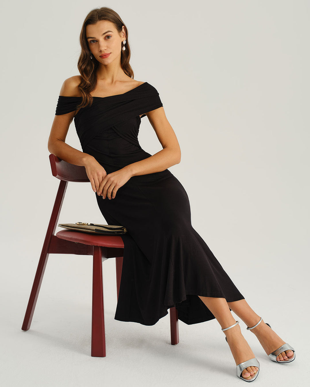 Frankie | Polished One Shoulder A-Line Midi Dress
