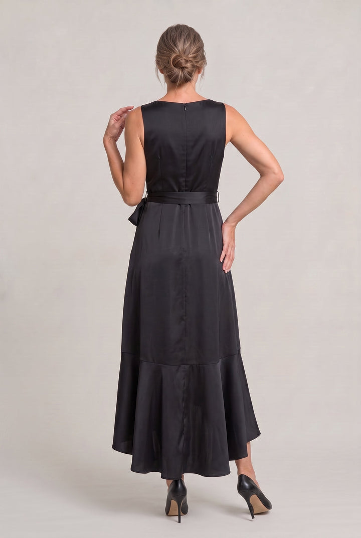 Frankie | Timeless Wrap V-Neck High-Low Cocktail Dress