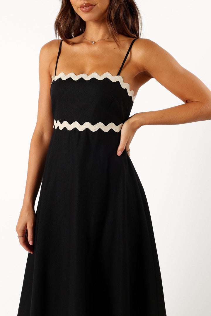 Freya | Chic Strappy Ric Rac Maxi Summer Dresses