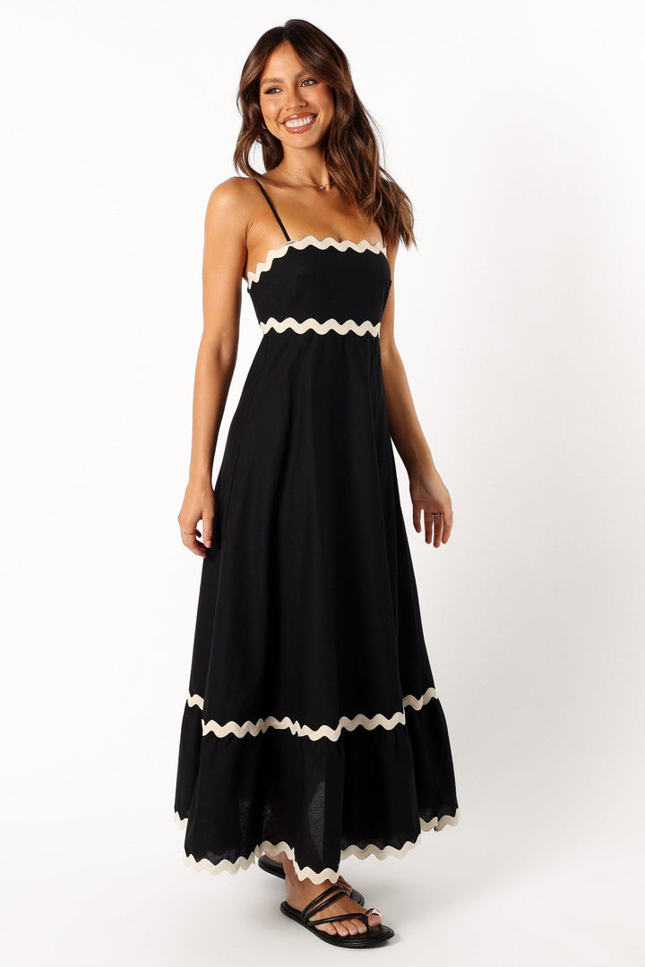 Freya | Chic Strappy Ric Rac Maxi Summer Dresses