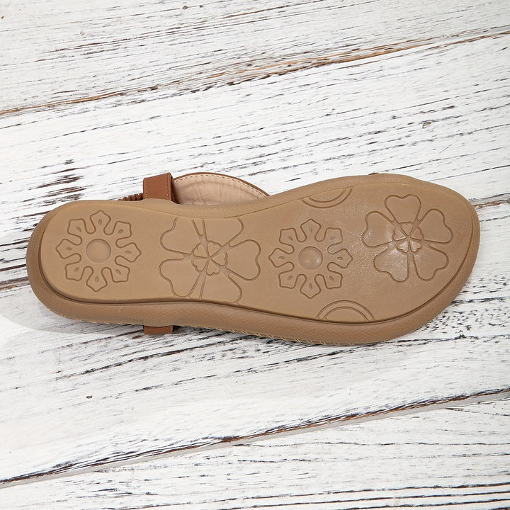 Freya | Cosy Beaded Boho Flat Sandals