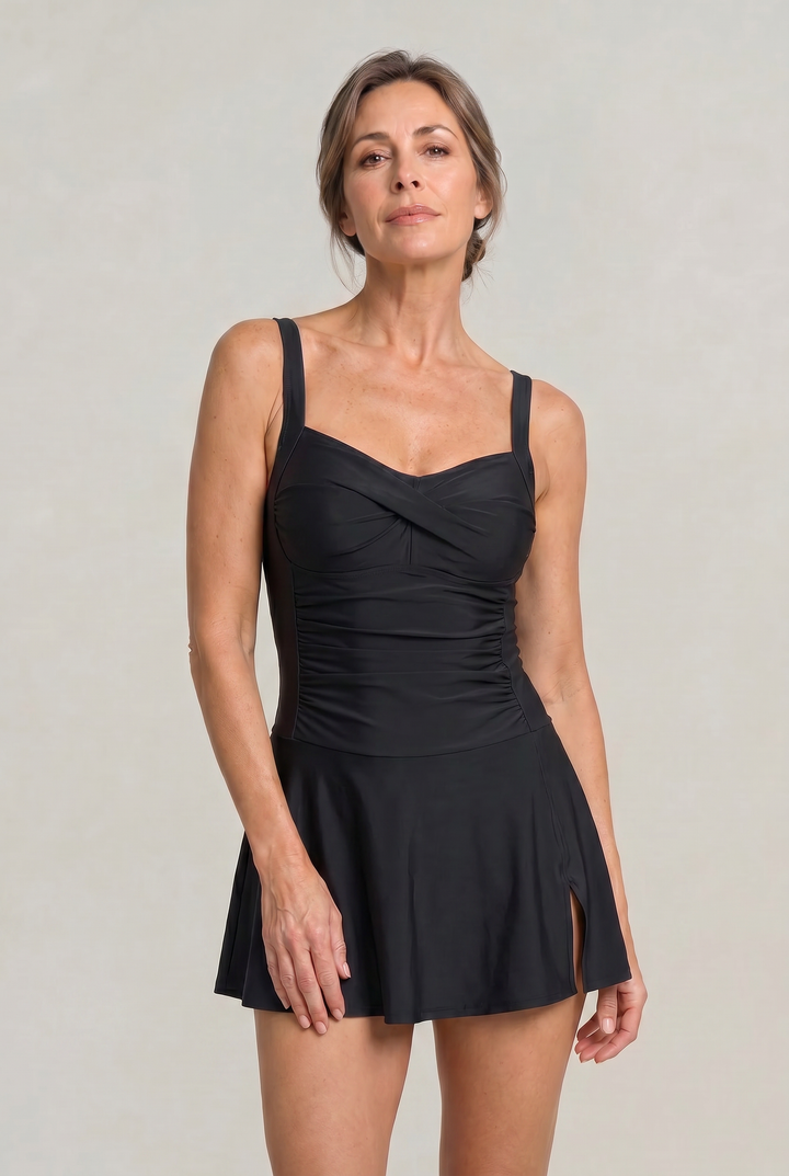 Freya | Refined Sweetheart Skirted One Piece Swimsuit