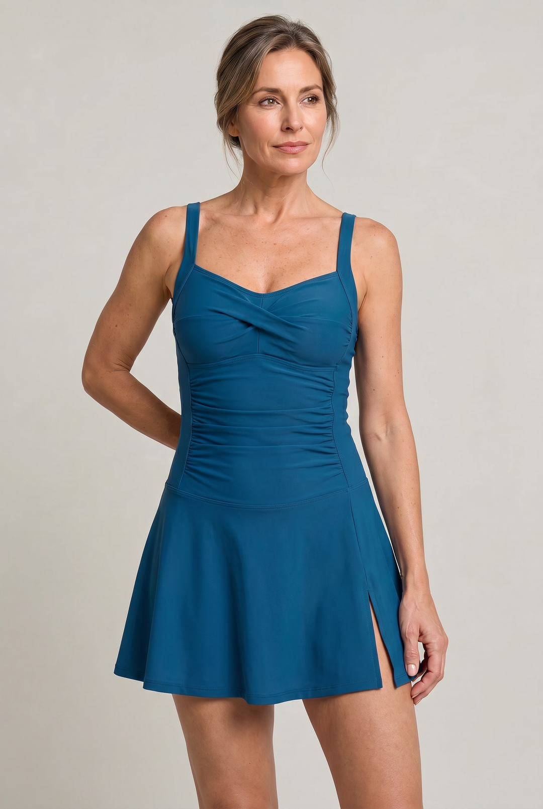 Freya | Refined Sweetheart Skirted One Piece Swimsuit