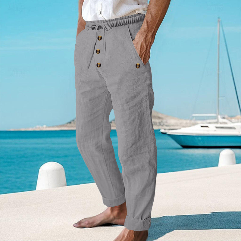 George | Effortless Drawstring Linen Cargo Pants