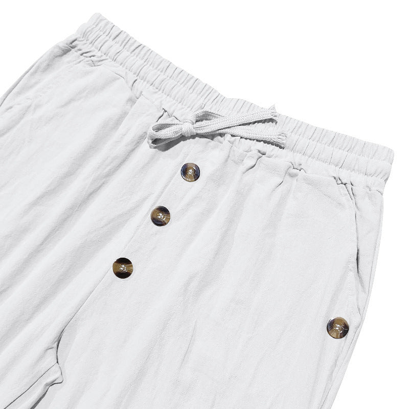 George | Effortless Drawstring Linen Cargo Pants
