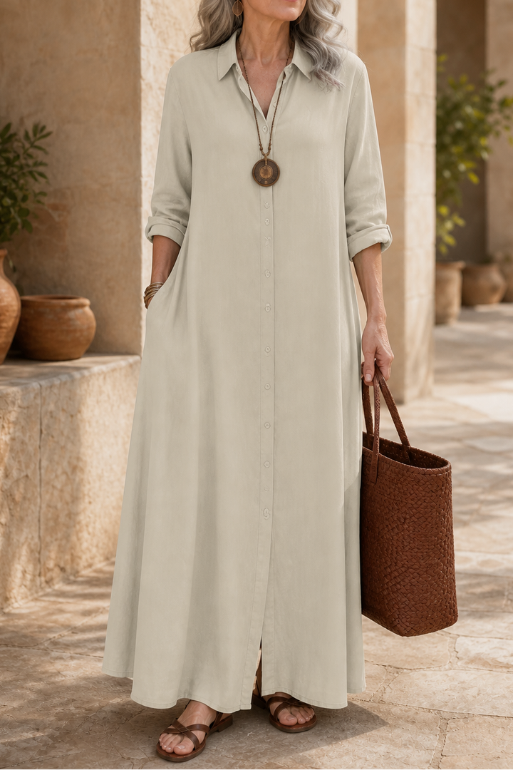 Georgia | Oversized Button-Through Maxi Summer Dresses