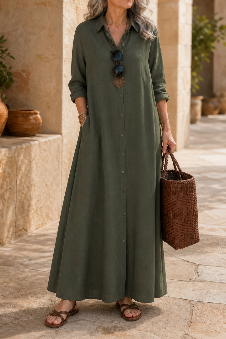 Georgia | Oversized Button-Through Maxi Summer Dresses
