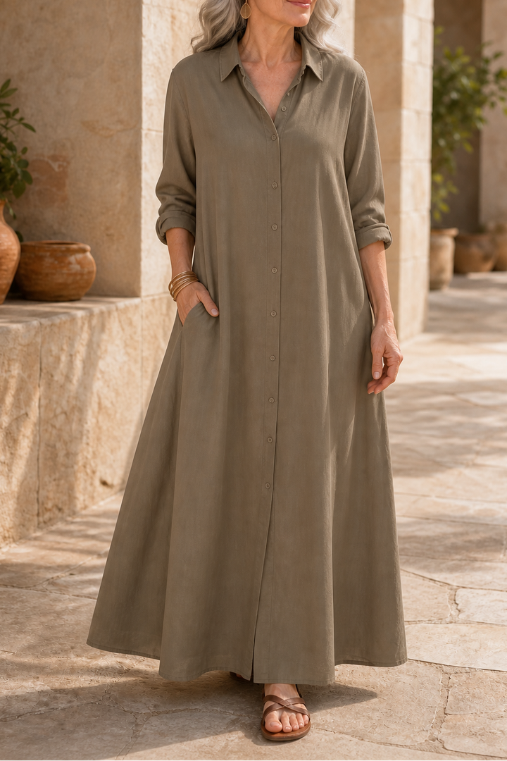 Georgia | Oversized Button-Through Maxi Summer Dresses