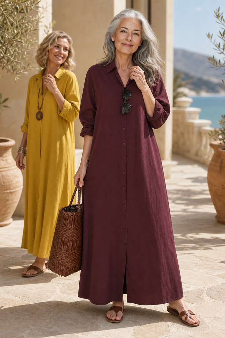 Georgia | Oversized Button-Through Maxi Summer Dresses
