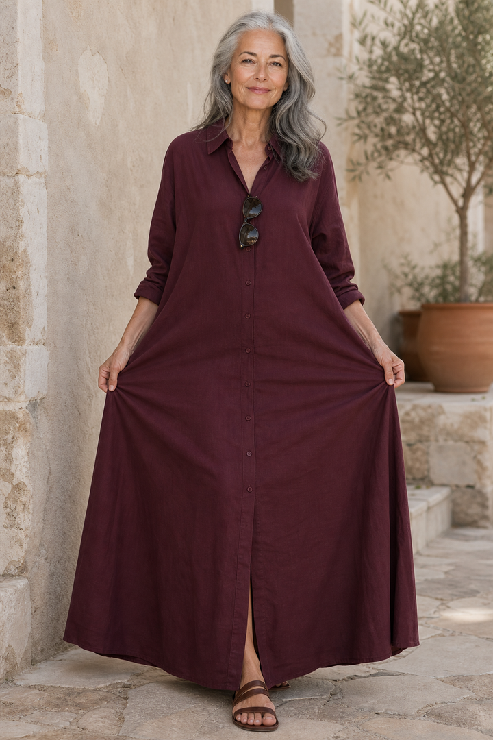 Georgia | Oversized Button-Through Maxi Summer Dresses