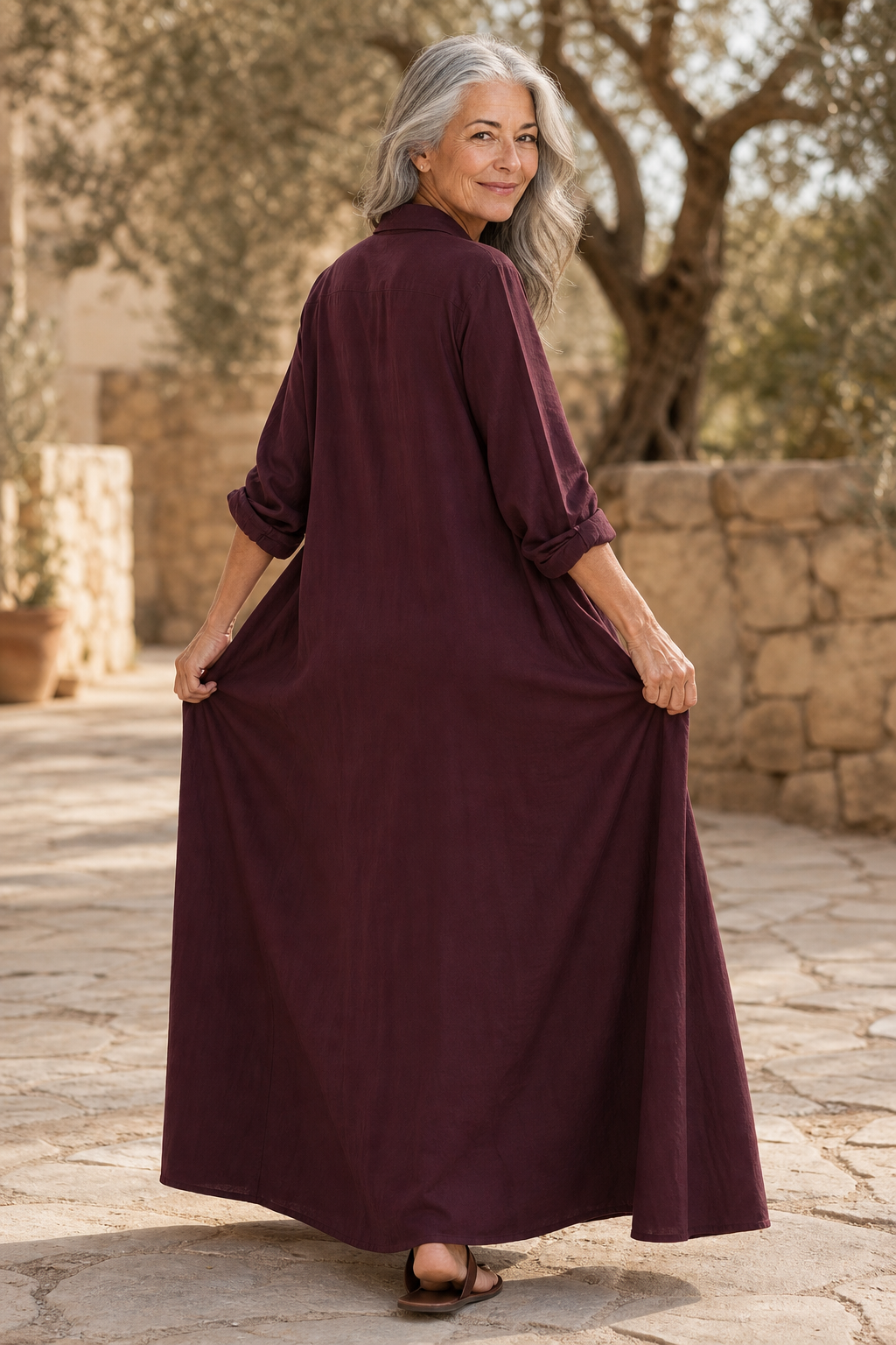 Georgia | Oversized Button-Through Maxi Summer Dresses