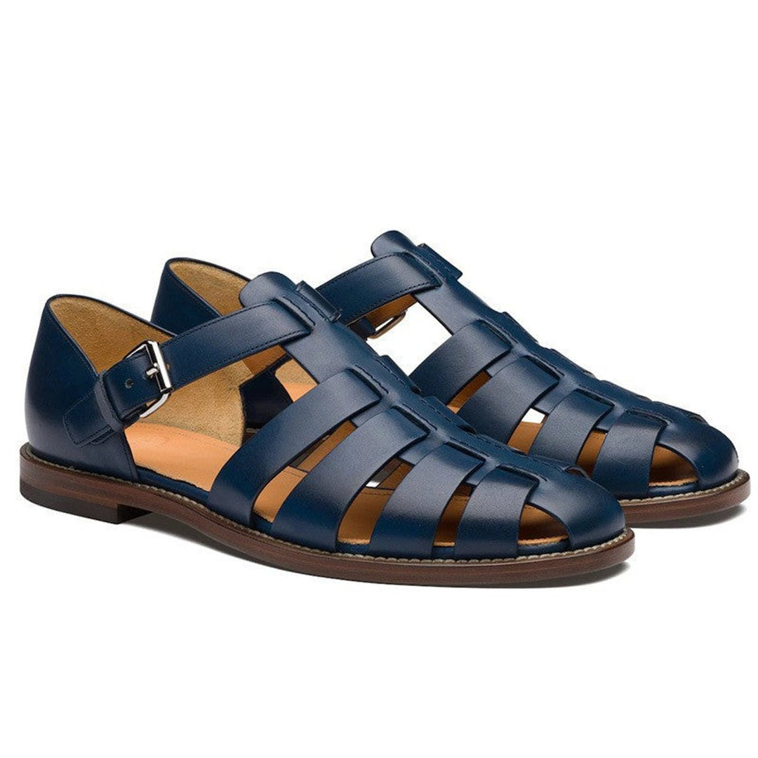 Georgia | Sophisticated Buckle Strap Gladiator Flat Sandals