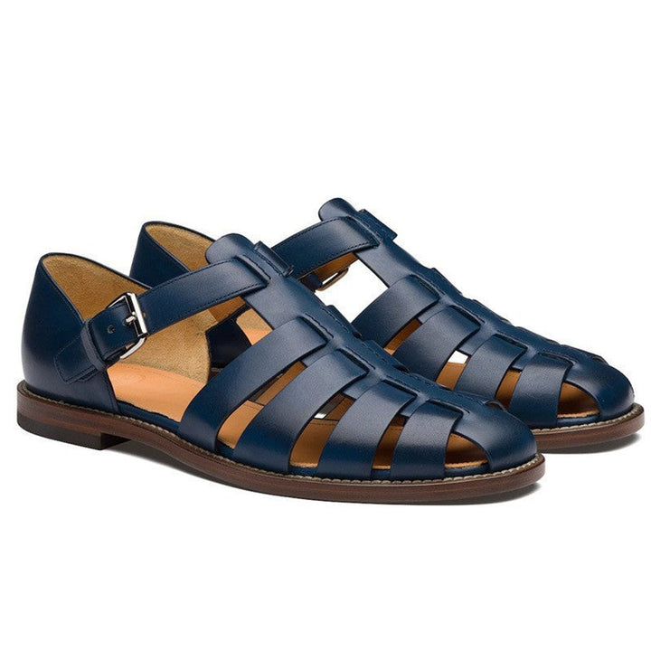 Georgia | Sophisticated Buckle Strap Gladiator Flat Sandals
