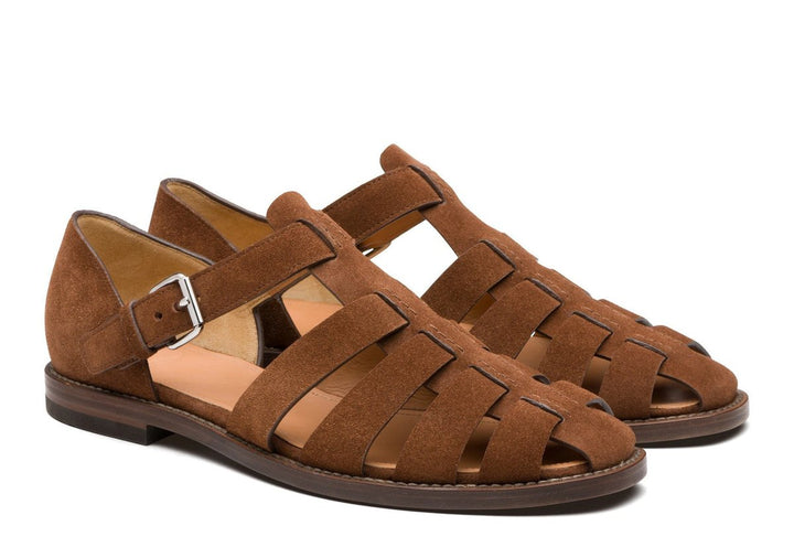 Georgia | Sophisticated Buckle Strap Gladiator Flat Sandals