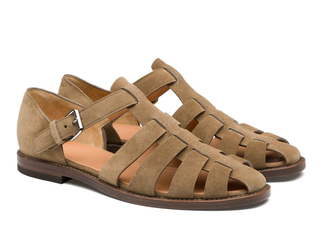 Georgia | Sophisticated Buckle Strap Gladiator Flat Sandals