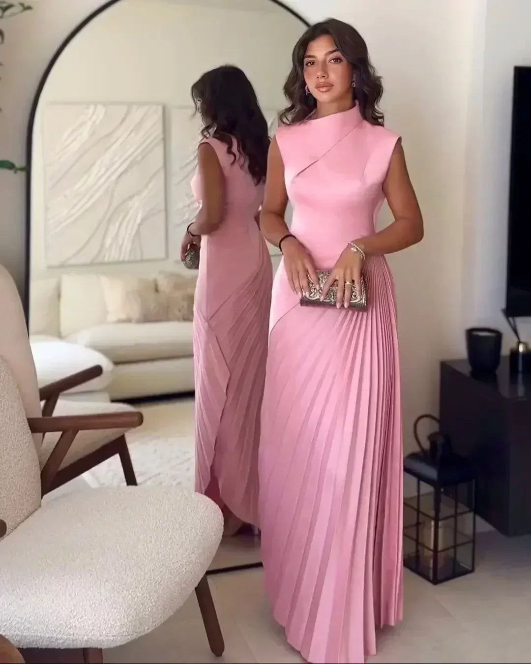 Grace | Refined Pleated Races Dresses Maxi Gown