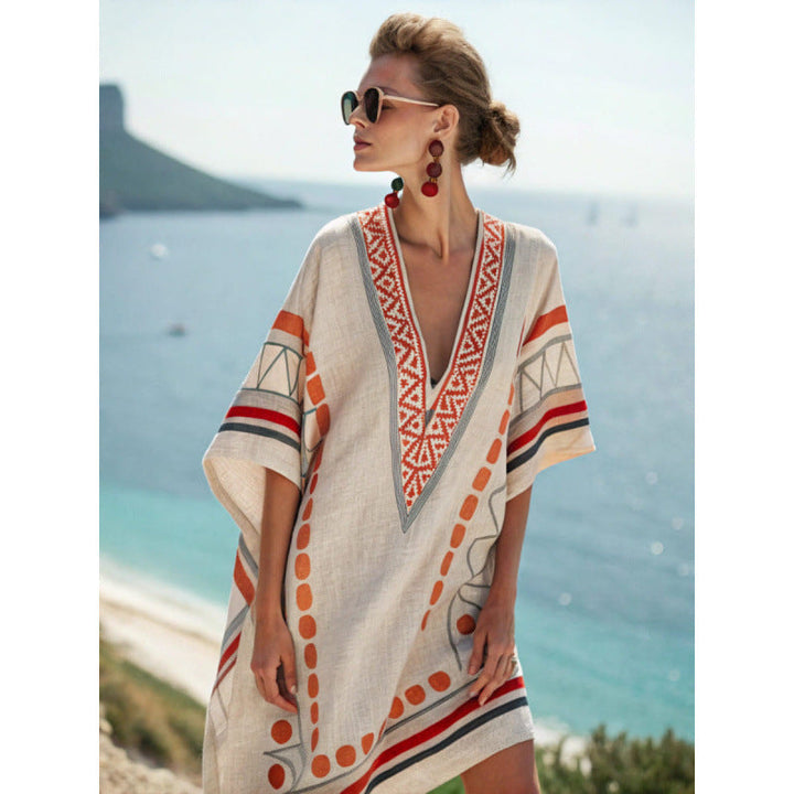 Hannah | Timeless Embroidered Kaftan Beach Dress