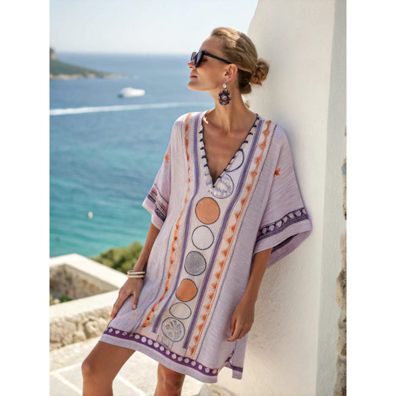 Hannah | Timeless Embroidered Kaftan Beach Dress